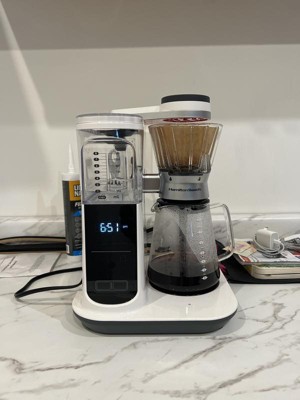 Hamilton Beach® Aroma Elite 4-cup coffee maker, white with glass