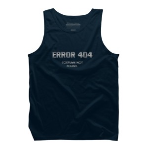 Men's Design By Humans Error 404 Costume not found, Halloween Design By InfaredDesigns Tank Top - 1 of 3