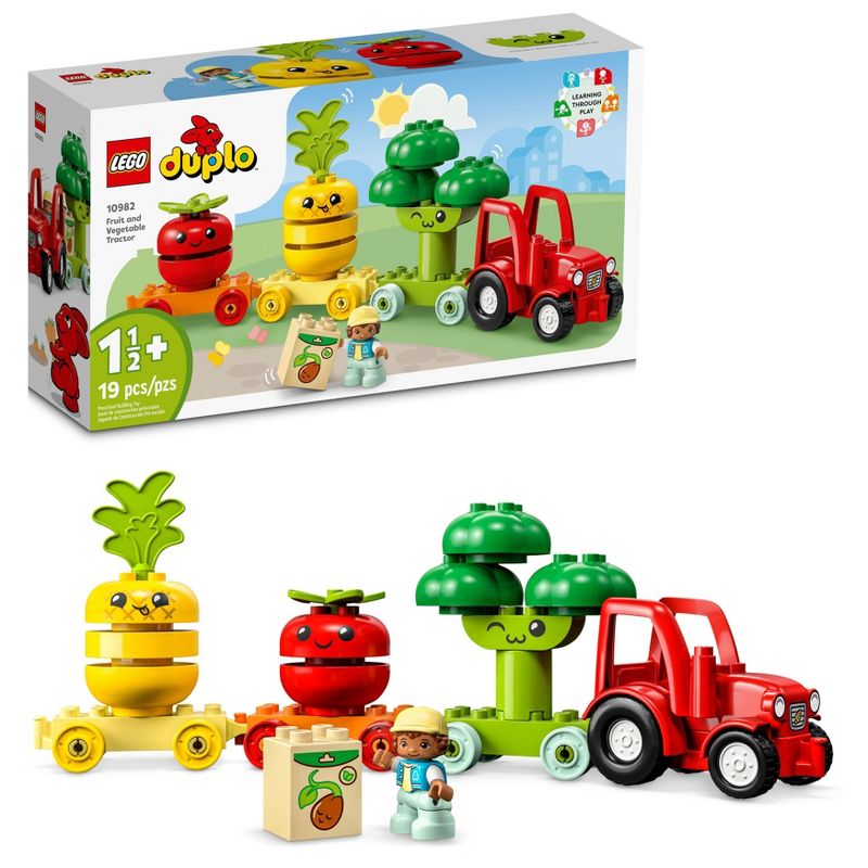 LEGO DUPLO My First Fruit and Vegetable Tractor Toy 10982, 1 of 8