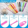 Unique Bargains Silicone Heat Resistant Non-Stick Long Handle Food Spatula for Jars 4 Pcs - 3 of 4