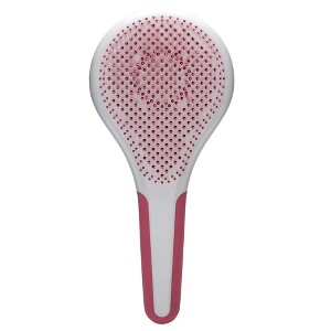 Michel Mercier Wet and Dry Hair Detangler - Soft Bristles Hair Brush - Anti-Slip Handle for Healthy, Shiny Hair - Fine Hair - Pink-White - 1 pc - 1 of 4