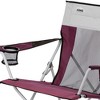 CORE Set of 2 Portable Camping Chair w/Cooling Mesh Back & Carrying Storage Bag and 11 x 9-Foot 6-Person Cabin Tent w/Rain Fly & Ground Stakes, Wine - 4 of 4