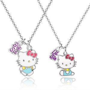 Sanrio Hello Kitty Big Sister Little Sister Necklaces with Hello Kitty Pendants, Hello Kitty Gifts Set, Authentic Officially Licensed - 1 of 4