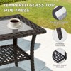 EAGLE PEAK Azure Bay 3 Piece Outdoor Wicker Bistro Set, Patio Swivel Rocking Chairs with Side Table - 4 of 4