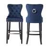 WestinTrends 29" Tufted Velvet Counter Stool - 3 of 4