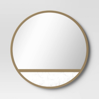 Round Wall Mirror Marble - Threshold™