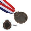 Unique Bargains Zinc Alloy Corrosion-Resistant Durable DIY Fun Award Medals Gold Silver Bronze 15 Pcs - 4 of 4