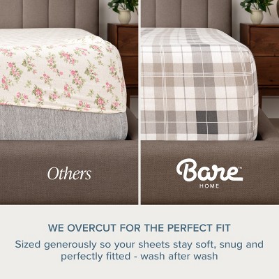 Bare Home Flannel Sheet Set - Thumbnail 2