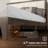 Aghana Digitals Charcoal Gray Full Platform Bed Frame with Upholstered Linen Headboard, Wooden - 4 of 4