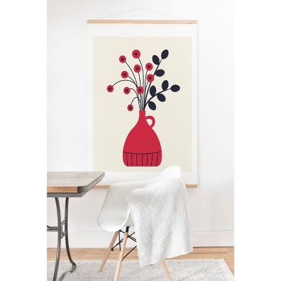Alisa Galitsyna Red Vase 18" x 24" Art Print and Hanger - Society6