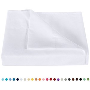 Brushed Microfiber Flat Sheet Only, Super Soft Hotel Quality Top Sheet - NTBAY - 1 of 4