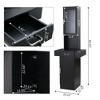 FURNIinspire Utility Storage Cabinets Chic Hairdressing Station with Durable Wooden Accessories for Hair Salons, Black, 23.22"*15.75"*66.93" - 3 of 4