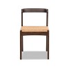 Capri Woven Seat Oak Wood Dining Chair - 2 of 4
