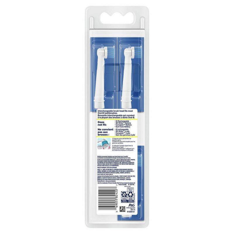 Oral-B Sensitive Replacement Electric Toothbrush Heads, 3 of 9