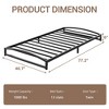 Coolmee Low Bed Frame Twin/Full/Queen/King Size, 6 Inch Heavy Duty Metal Platform Bed Frame with Arch Design, Strong Bearing Capacity - 2 of 4