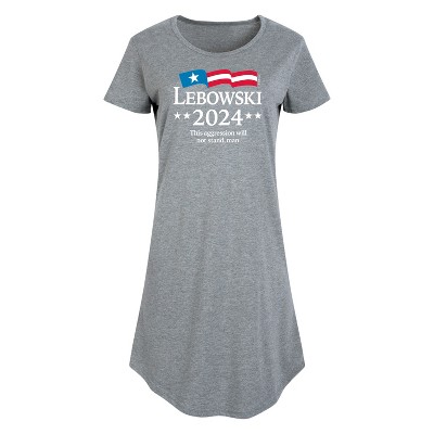 Women's - The Big Lebowski - Lebowski 2024 Presidential Candidate Graphic T-shirt Dress