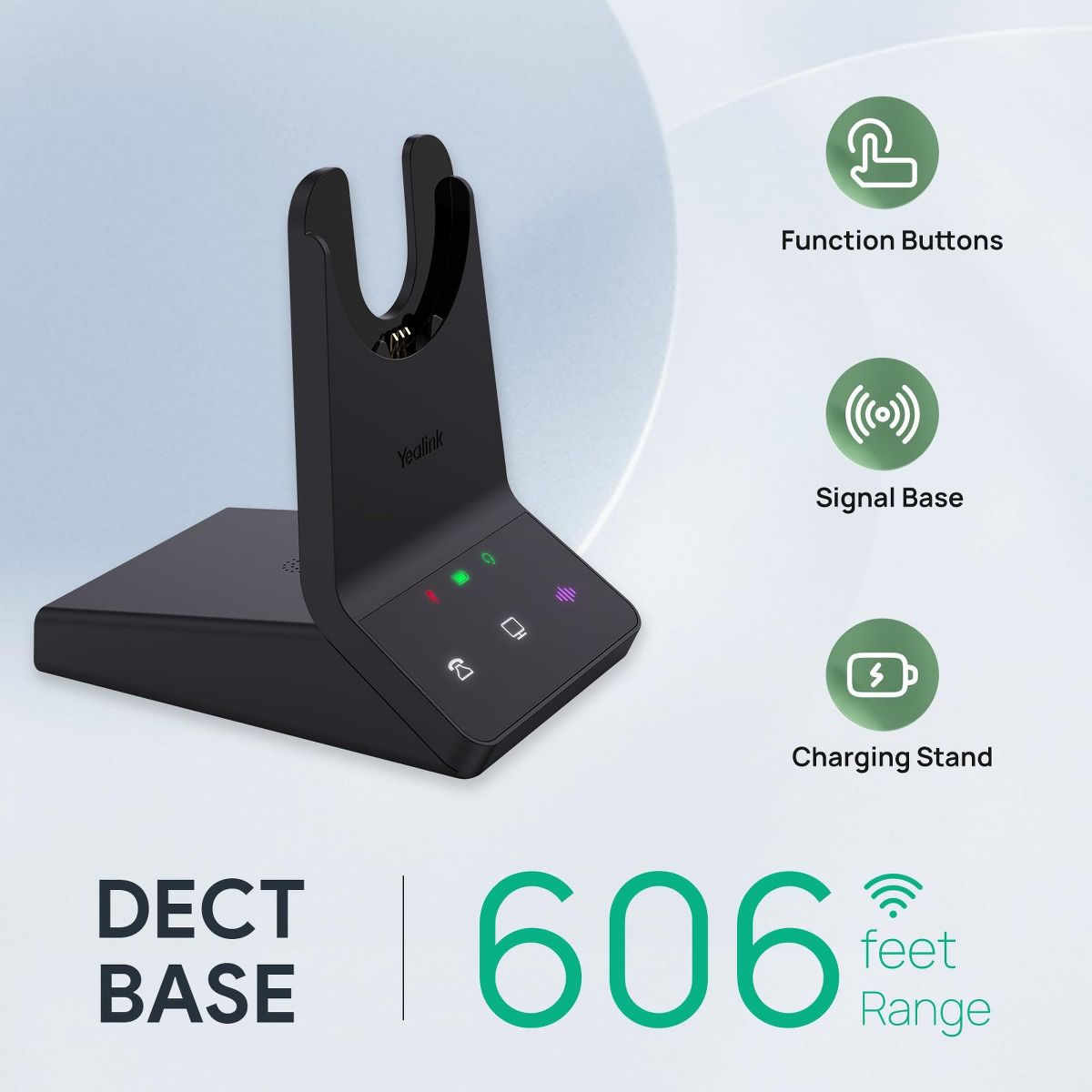 Yealink WH64 Dual Teams Wireless DECT Bluetooth Headset 1208674 - thumbnail 2
