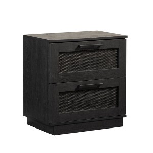 ChicFurnit Nightstand Modern Two Drawer Storage Table for Bedroom Organization, Black, 28.74"*18.27"*9.88" - 1 of 4