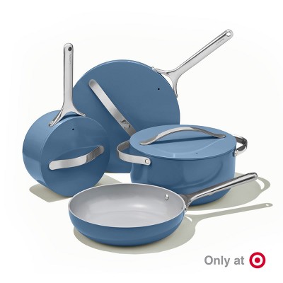 Marigold Non-Stick Aluminum Ceramic 4.5qt Saute Pan with Lid