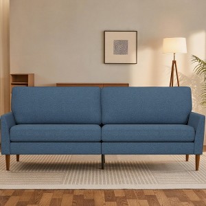Dyonery 88" Loveseat Sofa for Living Room,Comfy Gray Blue Couche Modern Oversized Love Seat Sofa,Tool-Free Setup Large Couches for Bedroom Office - 1 of 4