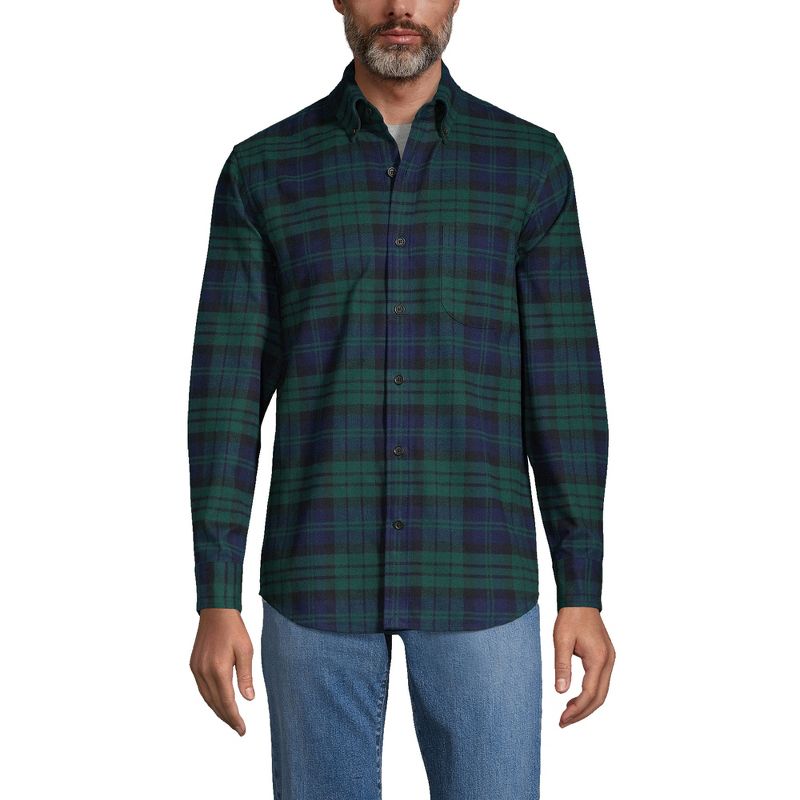 Lands' End Men's Traditional Fit Flagship Flannel Shirt, 1 of 5