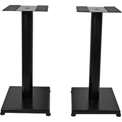 Paaaawaters 21 inch Steel Bookshelf Speaker Stands, 60 lbs Capacity, Anti-Vibration Foam, Cable Management