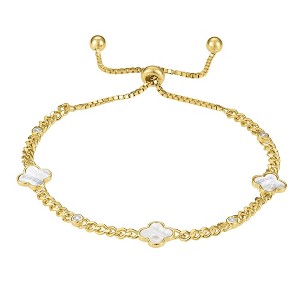 Designs By Gioelli 14K Gold Over Sterling Silver Mother Of Pearl Bracelet - 1 of 2