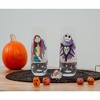 Silver Buffalo The Nightmare Before Christmas Jack and Sally Stemless Fluted Glasses | Set of 2 - 3 of 4
