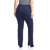 Rekucci Plus Size Comfort Knit Bootcut Leg Pants for Curvy Women with Tummy Control - 3 of 4