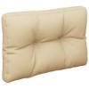 vidaXL Pallet Cushion Beige Polyester Water-resistant materials Cushion - 4 of 4