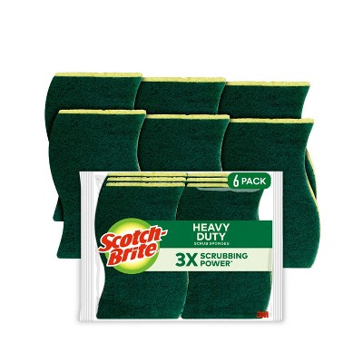 Scotch-Brite Heavy Duty Scrub Sponges - 6ct