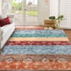 Modern Abstract Patchwork Pattern Rugs for Living Room Thin Washable Low Pile Area Rug Indoor Soft Carpet for Bedroom - 3 of 4