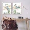 Stupell Industries Herons on Marsh Shore Black Framed Giclee Art (Set of 2) - 2 of 4
