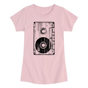 Girls' - Instant Message - Big Cassette Tape Fitted Short Sleeve Graphic T-Shirt - 1 of 4