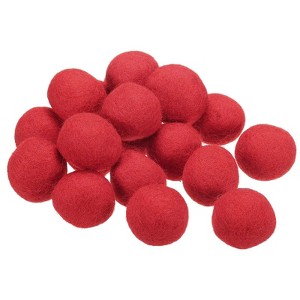 Unique Bargains Crafts Handcrafts Project DIY Wool Felt Balls Beads 20 Pcs - 1 of 3