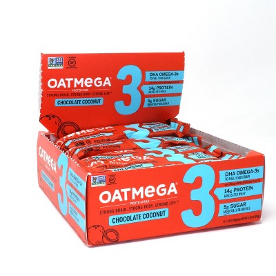 Oatmega Protein & Omega-3 Bar - Chocolate Coconut - 12ct