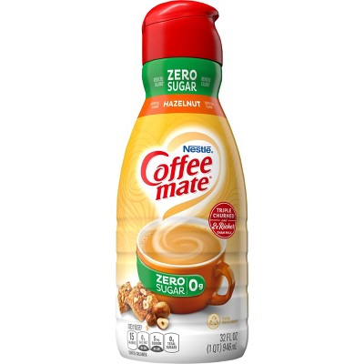 Coffee mate Zero Sugar Hazelnut Coffee Creamer - 32 fl oz (1qt)