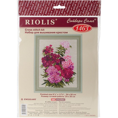 Riolis Counted Cross Stitch Kit 9.5x11.75-sweet William (14 Count) :  Target