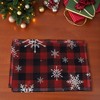Unique Bargains Christmas Place Mats Flax Black Red White 11.8"x17.7" 2Pcs - 2 of 4
