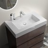 NicBex Bathroom Vanity with Sink Basin,Bathroom Sink Vanity with Storage Space,24/30/36 inch Bathroom Sink Cabinet without Drain,Walnut/Gray - 4 of 4