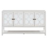YOOCOZZ MDF Retro Console Table with Mirrored Doors, Durable Acacia Wood Legs and Spacious Shelves - 2 of 4