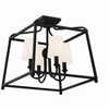 Crystorama Lighting Sylvan 4 - Light Flush Mount in  Black Forged - 3 of 4