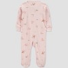 Carter's Just One You®️ Baby Girls' Drop Needle Farm Sleep N' Play - Pink - 3 of 3