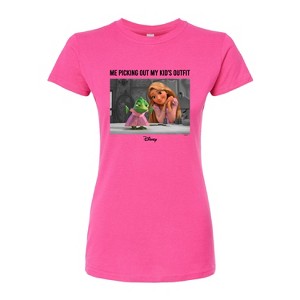 Women's - Disney - Me Picking Out My Kids Outfit; Unamused Fitted Graphic T-Shirt - 1 of 3