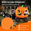 NAYSAYE Inflatable Holiday Decoration Halloween Carriage Pumpkin Witch Ghost for Yard Party Display, As Picture Shows, 122.4"*31.2"*70.8" - 3 of 4