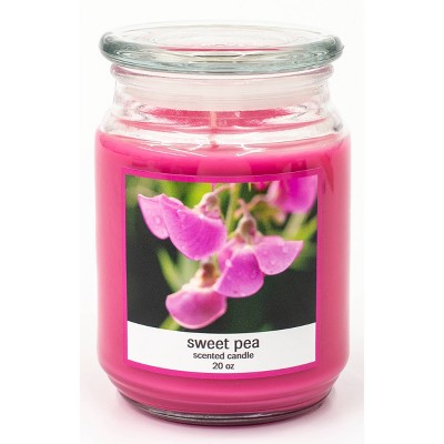 20oz Lidded Glass Jar Sweet Pea Candle
