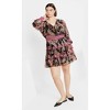 Women's Plus Size Hollie Print Dress - black | CITY CHIC - 3 of 4