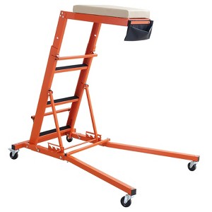 Heavy Duty Creeper - 440 Lbs Capacity, Adjustable Height 48'-66' with 4 Swivel Casters for Truck, Garage, Auto Repair & Maintenance - 1 of 4