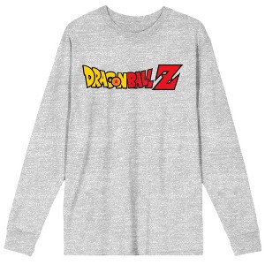 Dragon Ball Z Super Saiyan Goku Crew Neck Long Sleeve Athletic Heather Adult Tee - 1 of 4