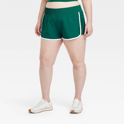 Women's Woven Mid-Rise Piped Dolphin Shorts 2.5" - All In Motion™